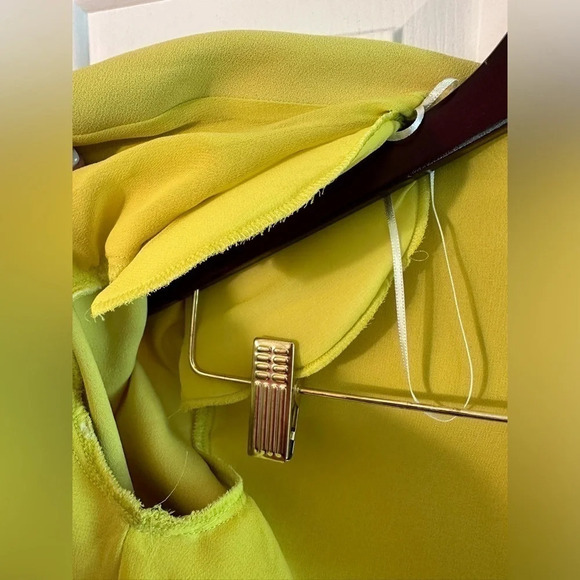 NWT ZARA XS Lime Green Pareo Mini Wrap Blazer Tie Dress SPRING Summer Vacation - Picture 13 of 16